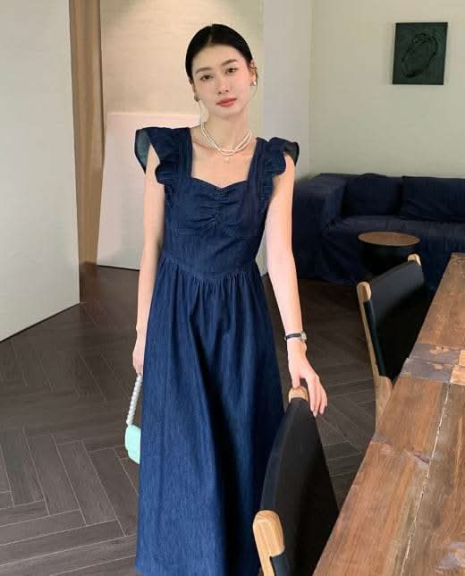 【動画あり】バックリボンデニムフレアショルダーワンピース 2色展開 - select store mirror me【動画あり】バックリボンデニムフレアショルダーワンピース 2色展開206551216mirror meselect store mirror me206551216ライトブルーS