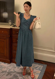 【動画あり】バックリボンデニムフレアショルダーワンピース 2色展開 - select store mirror me【動画あり】バックリボンデニムフレアショルダーワンピース 2色展開206551216mirror meselect store mirror me206551216ライトブルーS