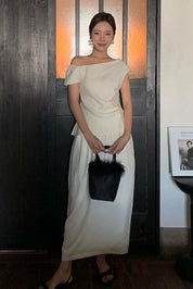 【動画あり】ワンショルダースカートセットアップ 2色展開 - select store mirror me【動画あり】ワンショルダースカートセットアップ 2色展開206558149mirror meselect store mirror me206558149ホワイトS