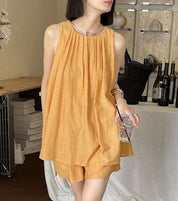 <インスタグラマー様ご愛用>タンクフロントプリーツパンツセットアップ 2色展開 - select store mirror me<インスタグラマー様ご愛用>タンクフロントプリーツパンツセットアップ 2色展開206846798mirror meselect store mirror me206846798オレンジS