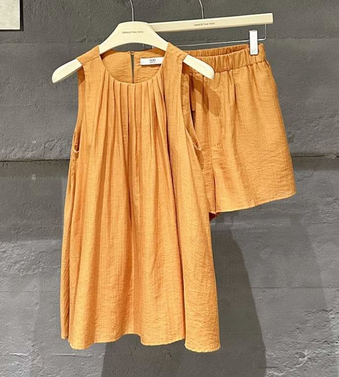 <インスタグラマー様ご愛用>タンクフロントプリーツパンツセットアップ 2色展開 - select store mirror me<インスタグラマー様ご愛用>タンクフロントプリーツパンツセットアップ 2色展開206846798mirror meselect store mirror me206846798オレンジS