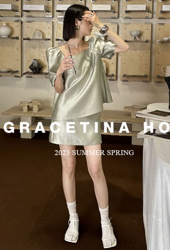 スクエアフロントパフスカートセットアップ 2色展開 - select store mirror meスクエアフロントパフスカートセットアップ 2色展開206848222mirror meselect store mirror me206848222ライトカーキS