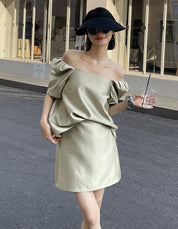 スクエアフロントパフスカートセットアップ 2色展開 - select store mirror meスクエアフロントパフスカートセットアップ 2色展開206848222mirror meselect store mirror me206848222ライトカーキS