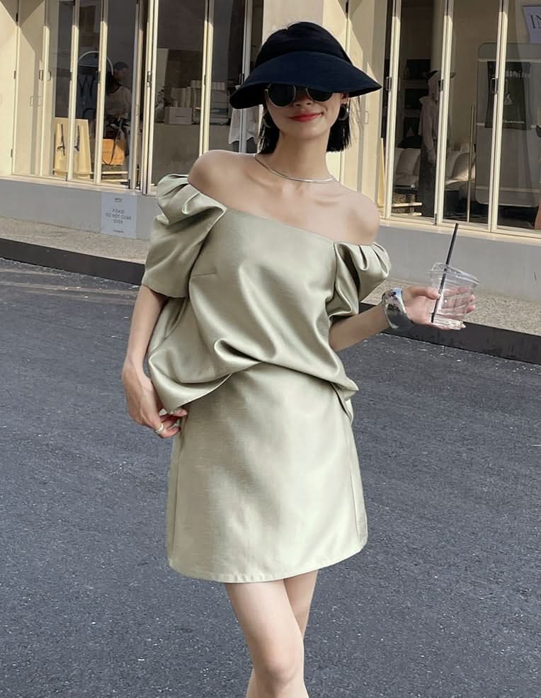 スクエアフロントパフスカートセットアップ 2色展開 - select store mirror meスクエアフロントパフスカートセットアップ 2色展開206848222mirror meselect store mirror me206848222ライトカーキS