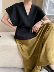 <インスタグラマー様ご愛用>動画あり】トライアングルポイントデザイントップス 2色展開 - select store mirror me<インスタグラマー様ご愛用>動画あり】トライアングルポイントデザイントップス 2色展開208700264mirror meselect store mirror me208700264ホワイトS