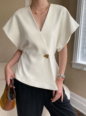 <インスタグラマー様ご愛用>動画あり】トライアングルポイントデザイントップス 2色展開 - select store mirror me<インスタグラマー様ご愛用>動画あり】トライアングルポイントデザイントップス 2色展開208700264mirror meselect store mirror me208700264ホワイトS