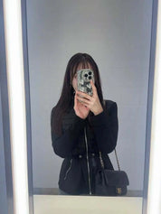 <インスタグラマー様ご愛用><即納在庫あり>待望の再入荷【動画あり】【高品質】ホワイトダックダウンぺプラム切り替えダウンジャケット 2色展開 mirror me