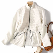 <インスタグラマー様ご愛用><即納在庫あり>待望の再入荷【動画あり】【高品質】ホワイトダックダウンぺプラム切り替えダウンジャケット 2色展開 mirror me