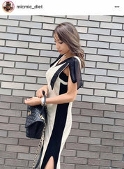 <インスタグラマー様ご愛用>【動画あり】バイカラーショルダーリボンスリットリブニットワンピース 2色展開 - select store mirror me<インスタグラマー様ご愛用>【動画あり】バイカラーショルダーリボンスリットリブニットワンピース 2色展開68654283mirror meselect store mirror me68654283ベージュ