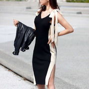 <インスタグラマー様ご愛用>【動画あり】バイカラーショルダーリボンスリットリブニットワンピース 2色展開 - select store mirror me<インスタグラマー様ご愛用>【動画あり】バイカラーショルダーリボンスリットリブニットワンピース 2色展開68654283mirror meselect store mirror me68654283ベージュ