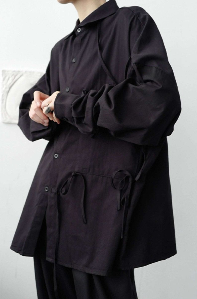 【サイズ展開豊富】アシンメトリーデザイン華奢リボンユニークシャツ 2色展開 - select store mirror me【サイズ展開豊富】アシンメトリーデザイン華奢リボンユニークシャツ 2色展開91329790mirror meselect store mirror me91329790ホワイト S