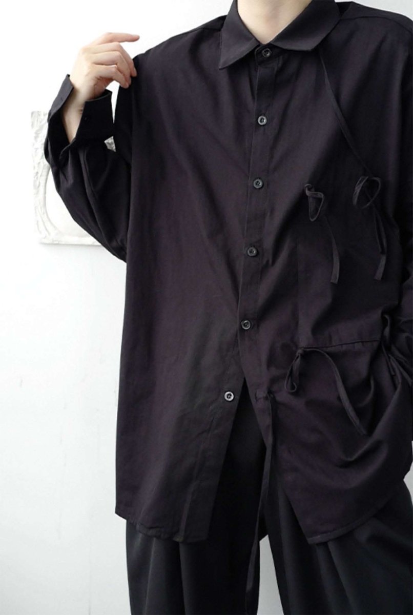 【サイズ展開豊富】アシンメトリーデザイン華奢リボンユニークシャツ 2色展開 - select store mirror me【サイズ展開豊富】アシンメトリーデザイン華奢リボンユニークシャツ 2色展開91329790mirror meselect store mirror me91329790ホワイト S