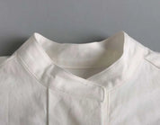 【動画あり】ノーカラーシャツワンピース&ニットロングベスト 2点セット mirror me