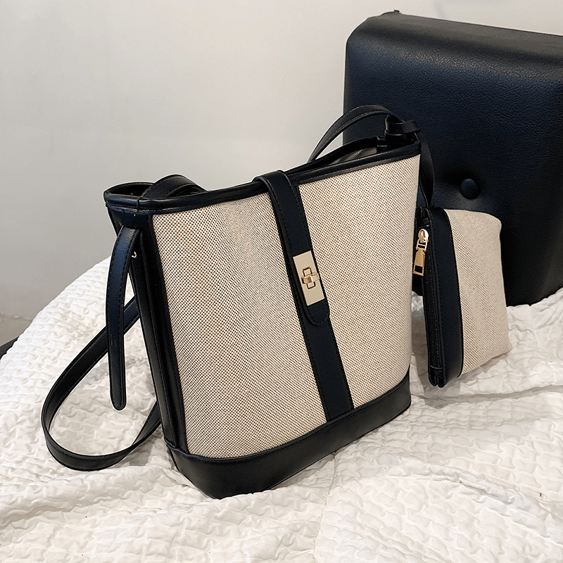 <ポーチ付き>バケツ型ショルダーバッグ 2色展開 - select store mirror me<ポーチ付き>バケツ型ショルダーバッグ 2色展開select store mirror meselect store mirror meブラック