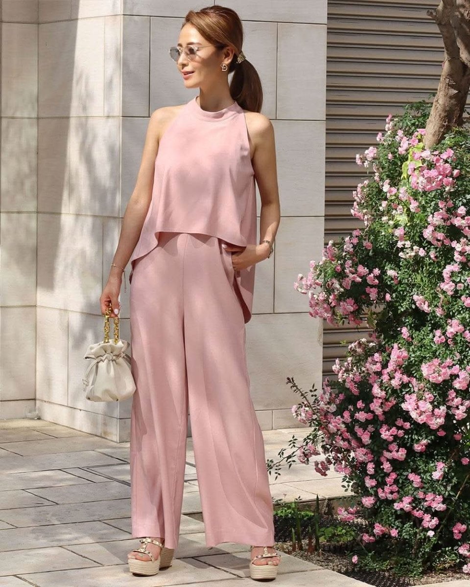 <一部即納在庫あり><ゆきのこ様ご愛用>【動画あり】とろみカラーホルターネックフレアロンパース 2色展開 yukinoko1111 - select store mirror me<一部即納在庫あり><ゆきのこ様ご愛用>【動画あり】とろみカラーホルターネックフレアロンパース 2色展開 yukinoko111158871695mirror meselect store mirror me58871695ピンクS