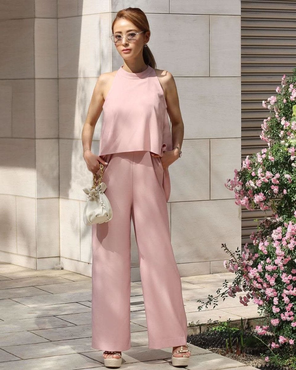 <一部即納在庫あり><ゆきのこ様ご愛用>【動画あり】とろみカラーホルターネックフレアロンパース 2色展開 yukinoko1111 - select store mirror me<一部即納在庫あり><ゆきのこ様ご愛用>【動画あり】とろみカラーホルターネックフレアロンパース 2色展開 yukinoko111158871695mirror meselect store mirror me58871695ピンクS