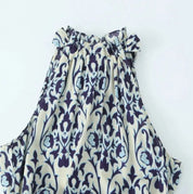 春夏2024 カジュアルなホルタープリントドレス select store mirror me