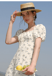 【2025春夏新作】ボタニカルプリント パフスリーブワンピース - select store mirror me【2025春夏新作】ボタニカルプリント パフスリーブワンピースselect store mirror meselect store mirror meクリームM