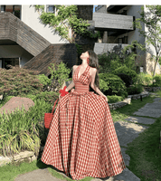 【2025春夏新作】【動画あり】ホルターネック ギンガムチェック ロングワンピース - select store mirror me【2025春夏新作】【動画あり】ホルターネック ギンガムチェック ロングワンピースselect store mirror meselect store mirror meS