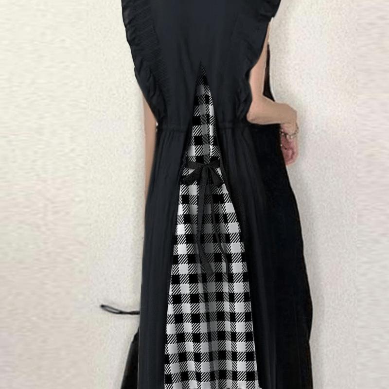 【2025春夏新作】ギンガムチェック フレンチスリーブワンピース - select store mirror me【2025春夏新作】ギンガムチェック フレンチスリーブワンピースselect store mirror meselect store mirror meブラックS