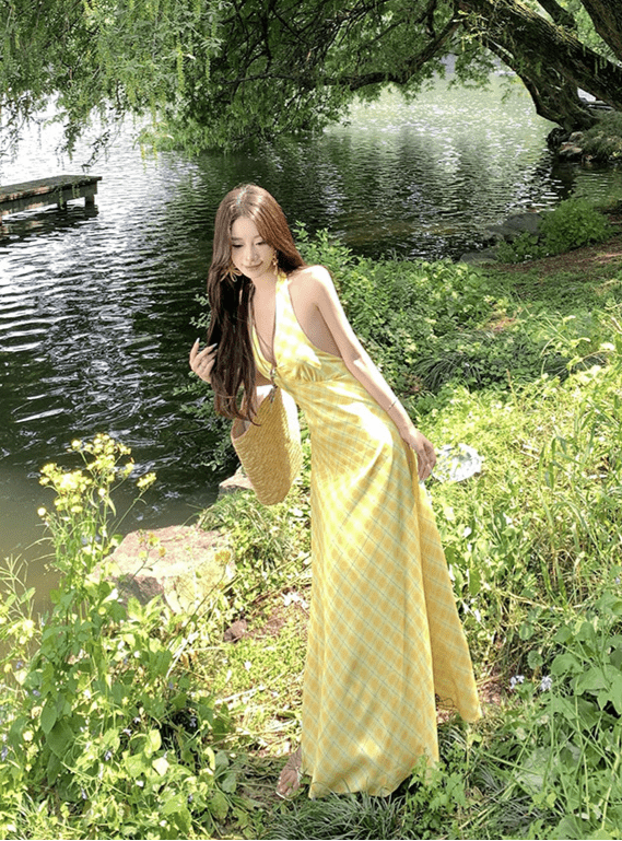 【2025春夏新作】【動画あり】イエローチェック ロングワンピース - select store mirror me【2025春夏新作】【動画あり】イエローチェック ロングワンピースselect store mirror meselect store mirror meS