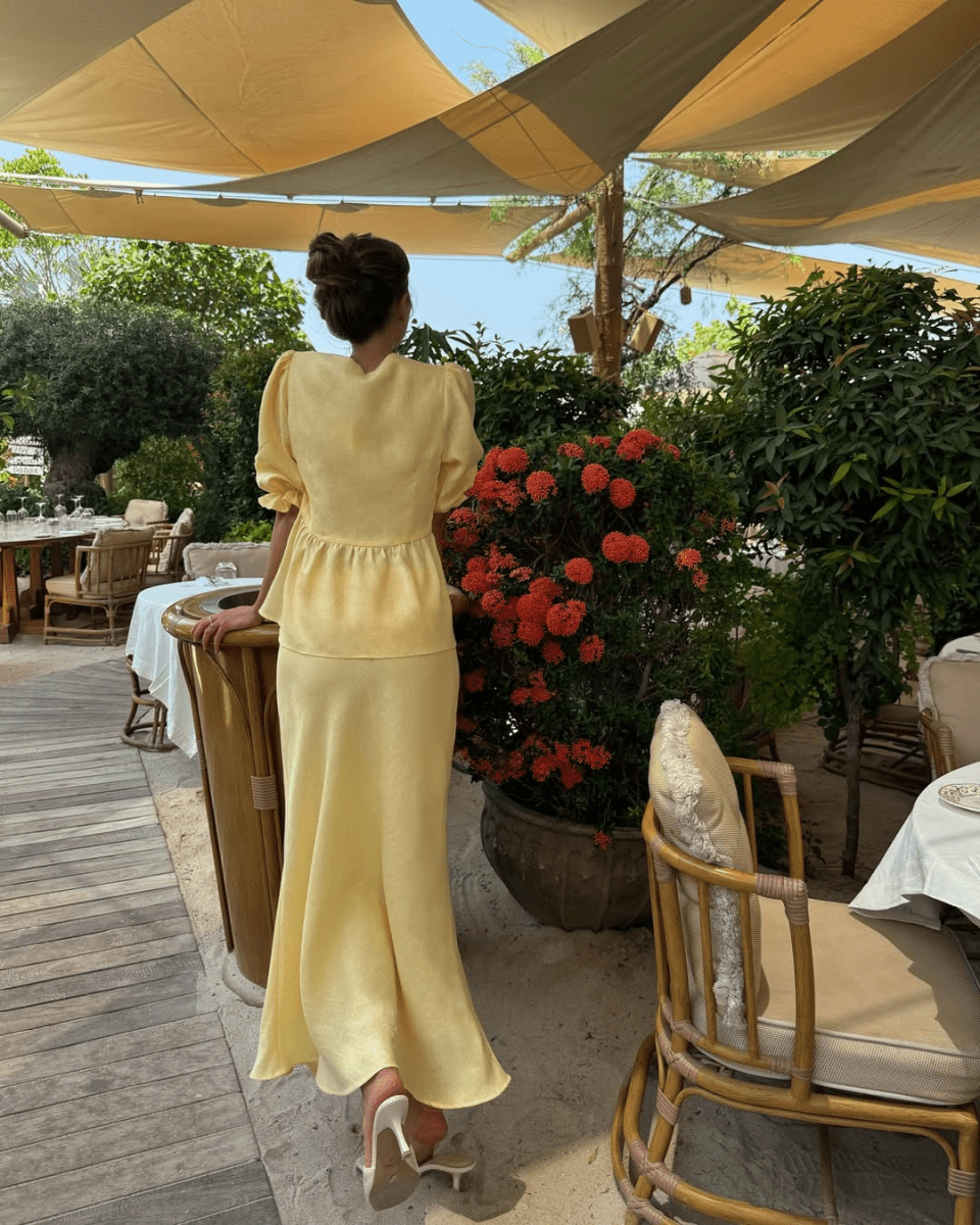 【2025春夏新作】ナチュラルフェミニンワンピース 2色展開 - select store mirror me【2025春夏新作】ナチュラルフェミニンワンピース 2色展開select store mirror meselect store mirror me黄色S