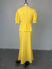 【2025春夏新作】ナチュラルフェミニンワンピース 2色展開 - select store mirror me【2025春夏新作】ナチュラルフェミニンワンピース 2色展開select store mirror meselect store mirror me黄色S