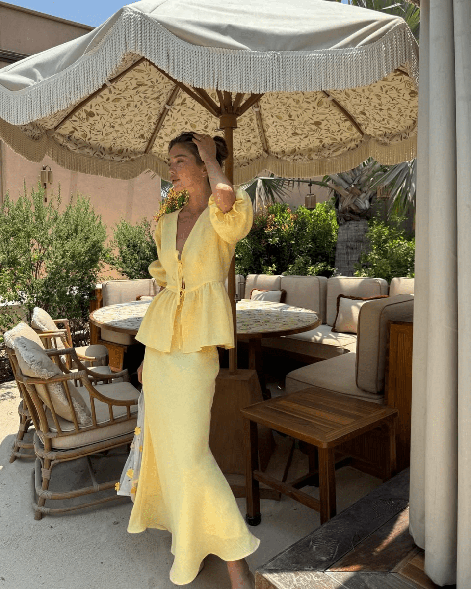 【2025春夏新作】ナチュラルフェミニンワンピース 2色展開 - select store mirror me【2025春夏新作】ナチュラルフェミニンワンピース 2色展開select store mirror meselect store mirror me黄色S