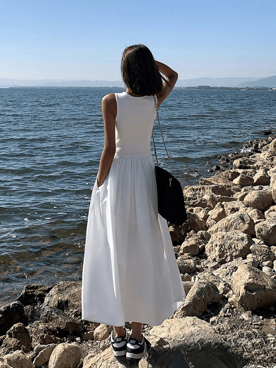 【2025春夏新作】バルーンシルエット タンクワンピース【2色展開】 - select store mirror me【2025春夏新作】バルーンシルエット タンクワンピース【2色展開】select store mirror meselect store mirror meホワイトS