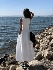 【2025春夏新作】バルーンシルエット タンクワンピース【2色展開】 - select store mirror me【2025春夏新作】バルーンシルエット タンクワンピース【2色展開】select store mirror meselect store mirror meホワイトS