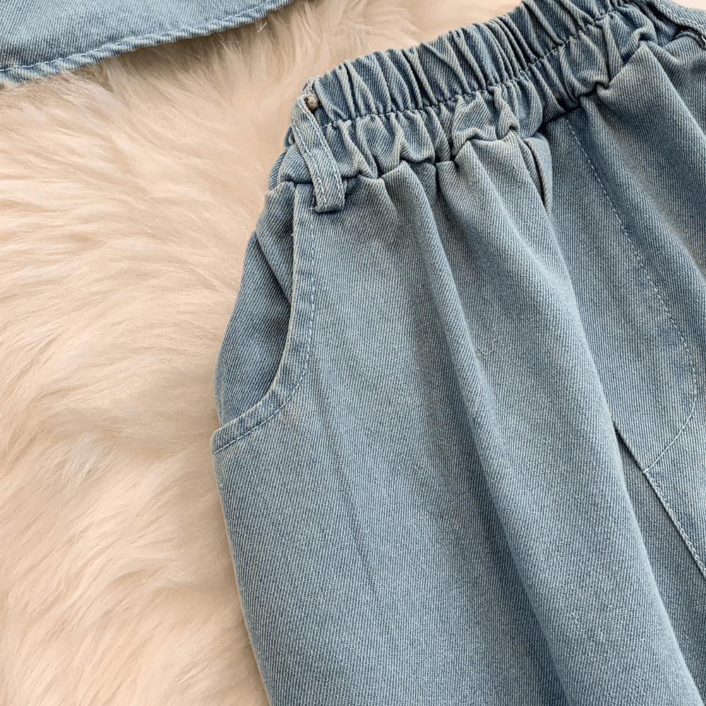 【2025春夏新作】デニムライク ホルターネックトップス&ワイドパンツセットアップ【2色展開】 - select store mirror me【2025春夏新作】デニムライク ホルターネックトップス&ワイドパンツセットアップ【2色展開】select store mirror meselect store mirror meライトブルーS