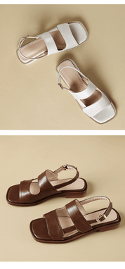 【2025春夏新作】ダブルベルトフラットサンダル 3色展開 - select store mirror me【2025春夏新作】ダブルベルトフラットサンダル 3色展開select store mirror meselect store mirror meベージュ35