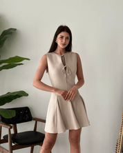 【2025春夏新作】リボンチャームドレス 4色展開 - select store mirror me【2025春夏新作】リボンチャームドレス 4色展開select store mirror meselect store mirror meブラックS