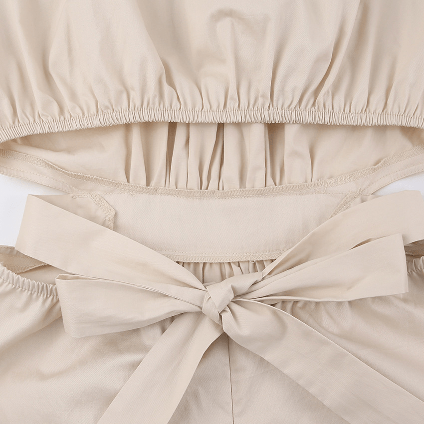 【2025春夏新作】カットアウトパフスリーブワンピース 4色展開 - select store mirror me【2025春夏新作】カットアウトパフスリーブワンピース 4色展開select store mirror meselect store mirror meオレンジS