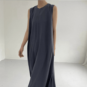 【2025春夏新作】リネン風ナチュラルフレアロングワンピース 7色展開 - select store mirror me【2025春夏新作】リネン風ナチュラルフレアロングワンピース 7色展開select store mirror meselect store mirror meホワイトS