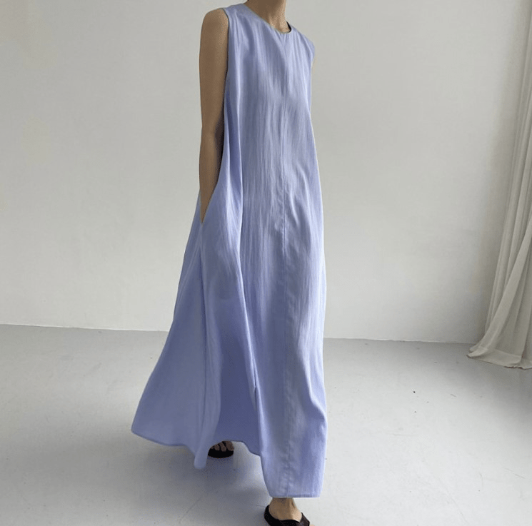 【2025春夏新作】リネン風ナチュラルフレアロングワンピース 7色展開 - select store mirror me【2025春夏新作】リネン風ナチュラルフレアロングワンピース 7色展開select store mirror meselect store mirror meホワイトS
