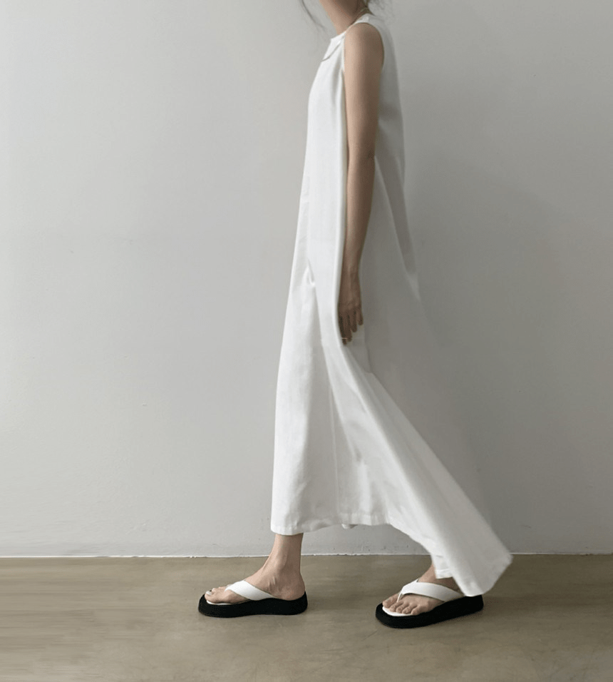 【2025春夏新作】リネン風ナチュラルフレアロングワンピース 7色展開 - select store mirror me【2025春夏新作】リネン風ナチュラルフレアロングワンピース 7色展開select store mirror meselect store mirror meホワイトS