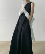 【2025春夏新作】リネン風ナチュラルフレアロングワンピース 7色展開 - select store mirror me【2025春夏新作】リネン風ナチュラルフレアロングワンピース 7色展開select store mirror meselect store mirror meホワイトS