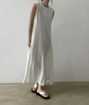 【2025春夏新作】リネン風ナチュラルフレアロングワンピース 7色展開 - select store mirror me【2025春夏新作】リネン風ナチュラルフレアロングワンピース 7色展開select store mirror meselect store mirror meホワイトS