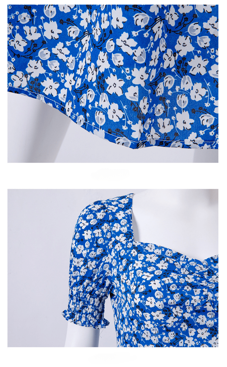 【2025春夏新作】オールオーバーフラワーハイスリットマキシワンピース - select store mirror me【2025春夏新作】オールオーバーフラワーハイスリットマキシワンピースselect store mirror me                      select store mirror meブルーS