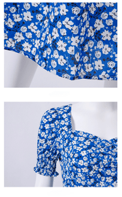 【2025春夏新作】オールオーバーフラワーハイスリットマキシワンピース - select store mirror me【2025春夏新作】オールオーバーフラワーハイスリットマキシワンピースselect store mirror me                      select store mirror meブルーS