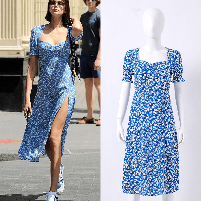 【2025春夏新作】オールオーバーフラワーハイスリットマキシワンピース - select store mirror me【2025春夏新作】オールオーバーフラワーハイスリットマキシワンピースselect store mirror me                      select store mirror meブルーS