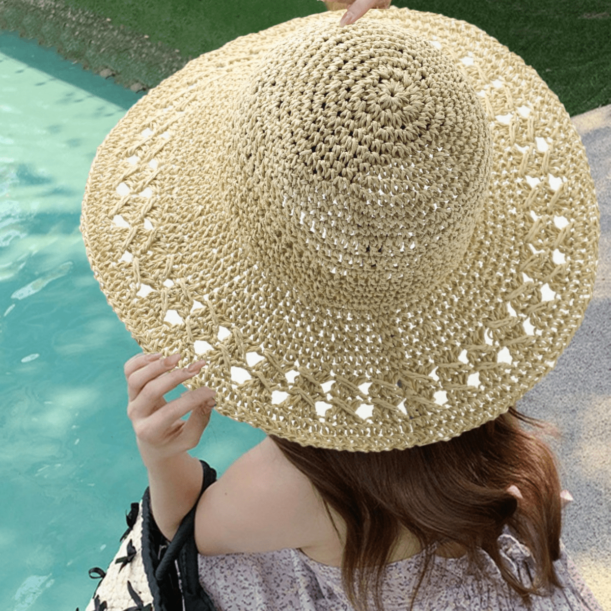 【2025春夏新作】ナチュラル編みつけワイドブリムサマーハット - select store mirror me【2025春夏新作】ナチュラル編みつけワイドブリムサマーハットselect store mirror meselect store mirror meワンサイズ