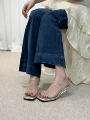 【2025春夏新作】クリアデザインローヒールサンダル - select store mirror me【2025春夏新作】クリアデザインローヒールサンダルselect store mirror meselect store mirror me22.5