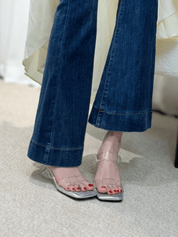 【2025春夏新作】クリアデザインローヒールサンダル - select store mirror me【2025春夏新作】クリアデザインローヒールサンダルselect store mirror meselect store mirror me22.5