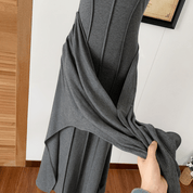 【2025春夏新作】ハイネックウエストノットワンピース - select store mirror me【2025春夏新作】ハイネックウエストノットワンピースselect store mirror meselect store mirror meダークグレーS