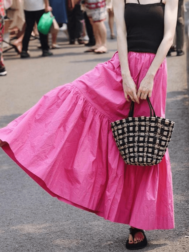 【2025春夏新作】ローズレッドティアードスカート - select store mirror me【2025春夏新作】ローズレッドティアードスカートselect store mirror meselect store mirror meローズレッドS