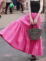 【2025春夏新作】ローズレッドティアードスカート - select store mirror me【2025春夏新作】ローズレッドティアードスカートselect store mirror meselect store mirror meローズレッドS