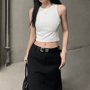 【2025春夏新作】バックスリットロングスカート - select store mirror me【2025春夏新作】バックスリットロングスカートselect store mirror meselect store mirror meブラックS