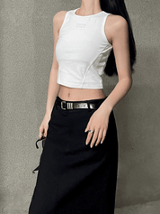 【2025春夏新作】バックスリットロングスカート - select store mirror me【2025春夏新作】バックスリットロングスカートselect store mirror meselect store mirror meブラックS